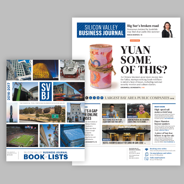 Silicon Valley Business Journal covers